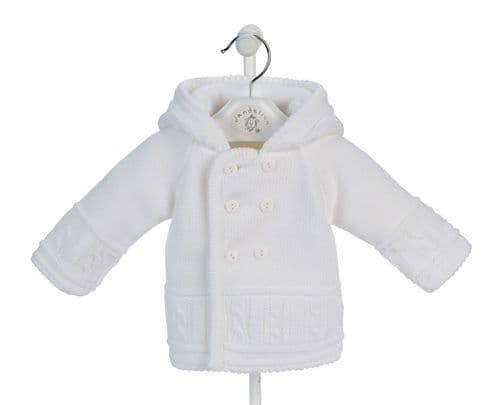 White Knitted Baby Jacket