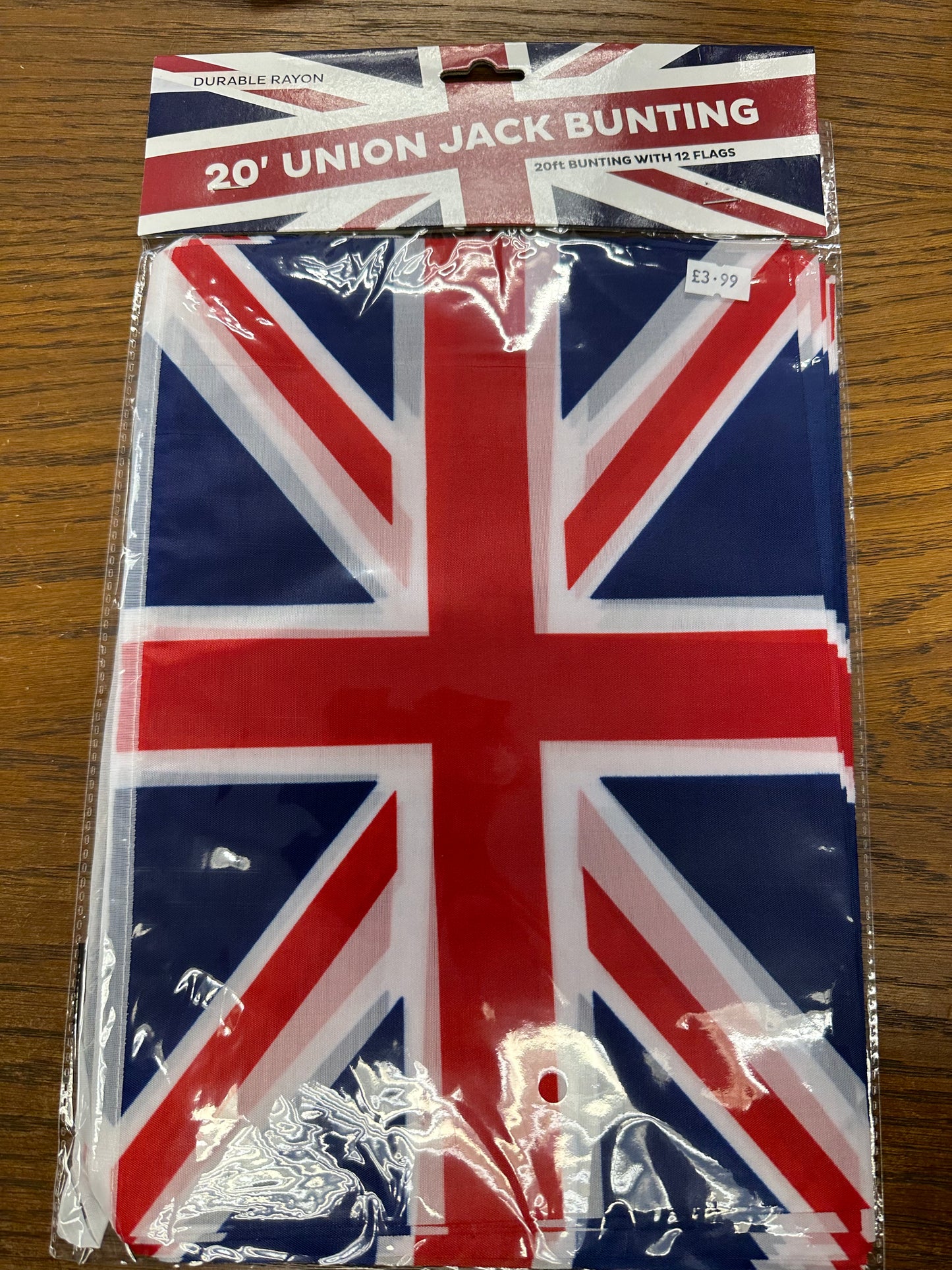 20ft Union Jack Bunting 12 Flags