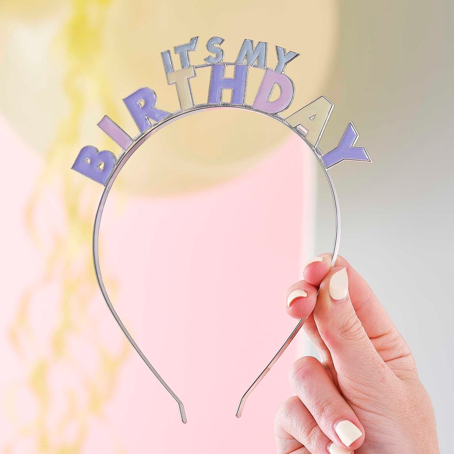 Pastel It's My Birthday Headband