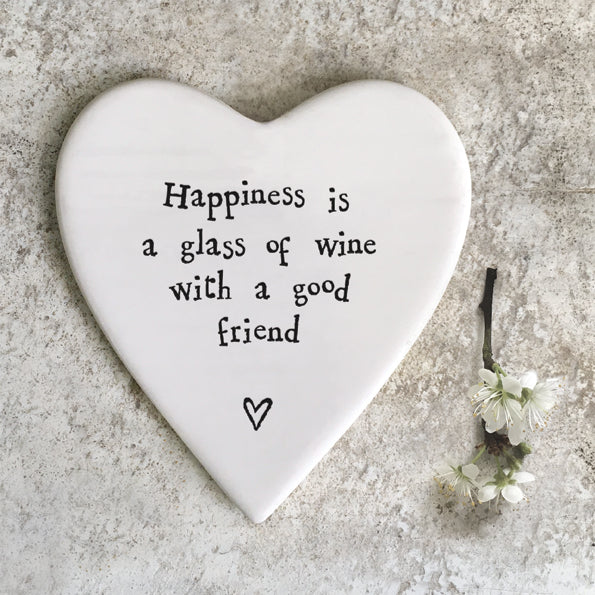 East of India Coaster- Happiness is a glass