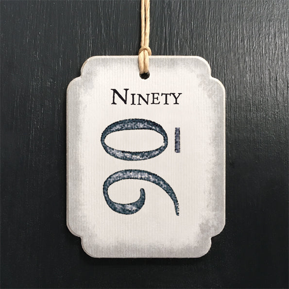 East of India Number gift tags