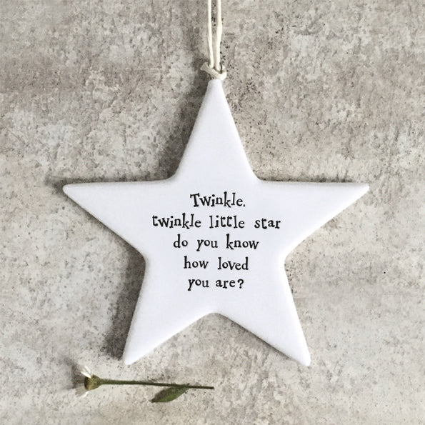 Porcelain star- Twinkle Twinkle
