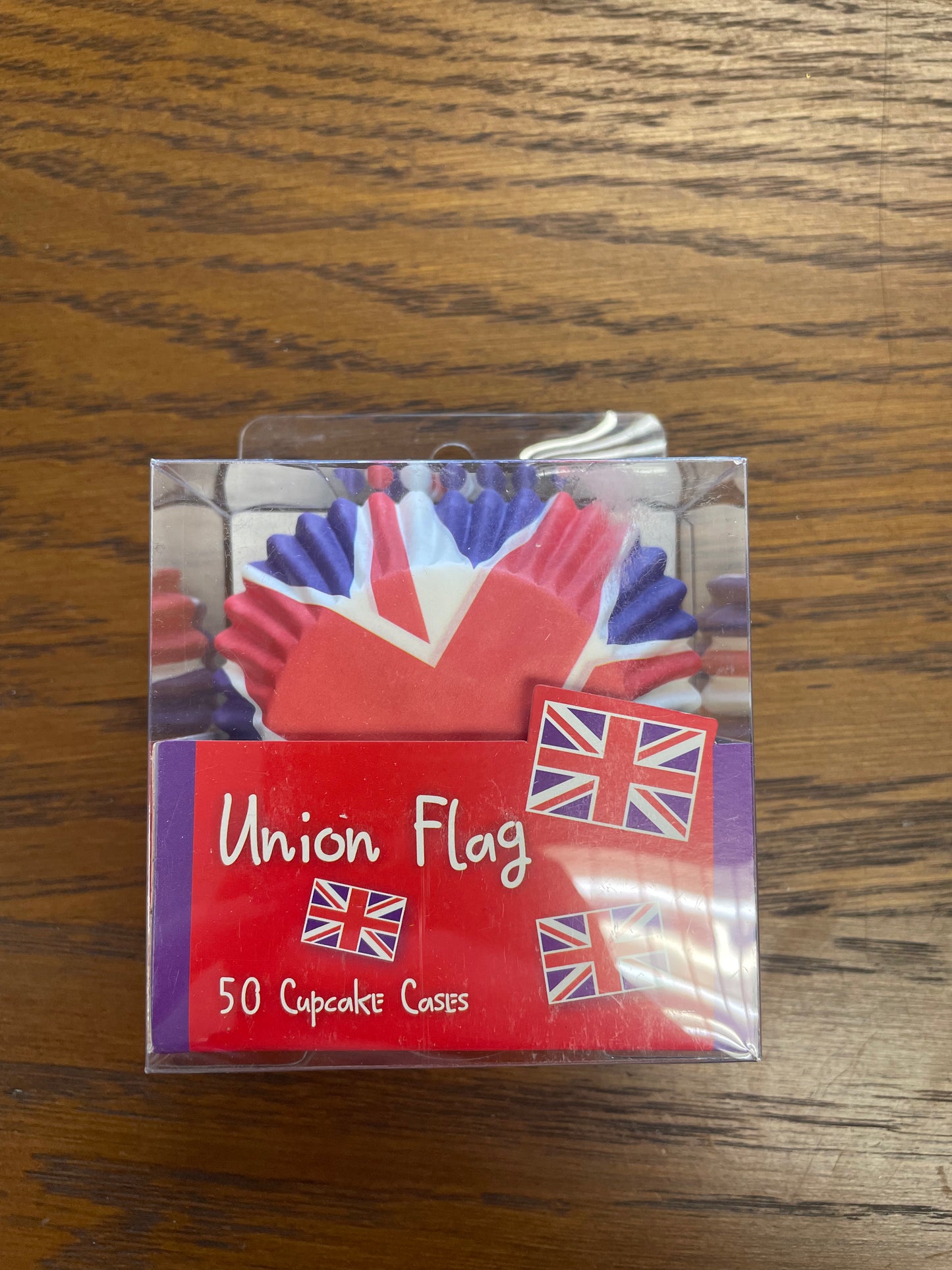 Union Jack cupcake cases