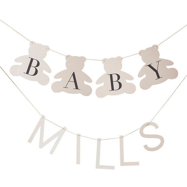 Customisable Teddy Bear Baby Bunting