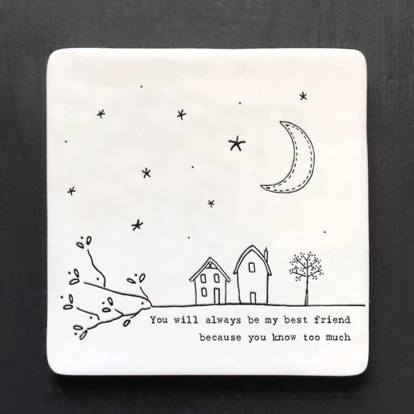 Always my best friend coaster