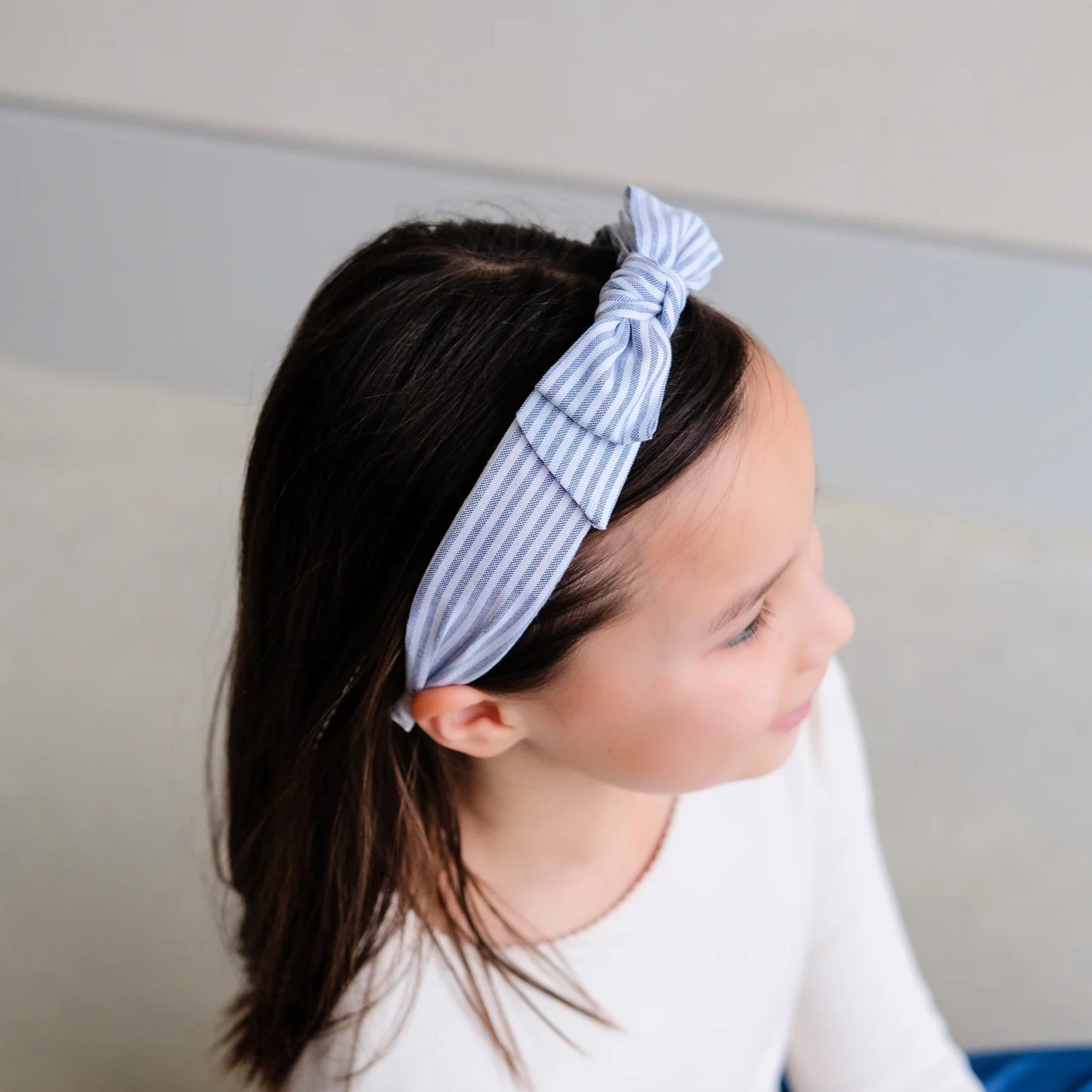 Stripe Bow Alice Band