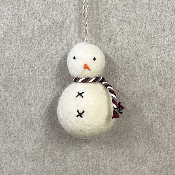 Felt hanging snowman-Round