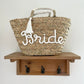 Woven Rattan Bride Bag with Tassels