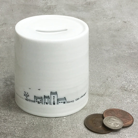 Porcelain money box-Keep the change