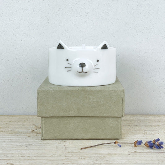 Animal tea light holder- Cat