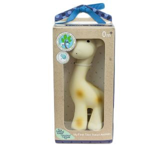 Gift Boxed Giraffe – Natural Rubber Rattle and Bath Toy