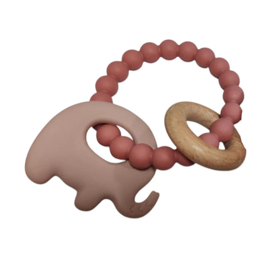 Baby Elephant Teether Beads