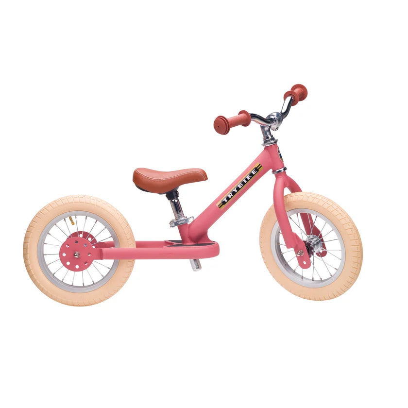 Trybike 2-in-1 Steel Balance Bike & Trike- PINK