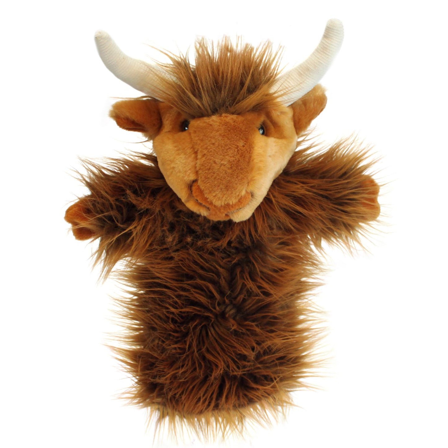 Long Sleeved Glove Puppets- Highland Cow