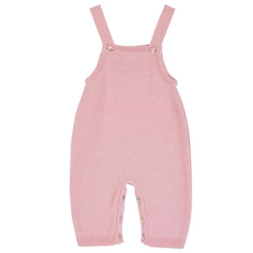 Girls Knitted Long Leg Dungaree