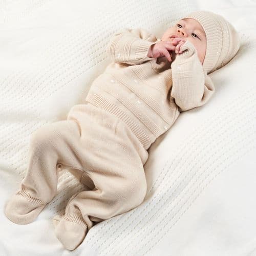 Raised Dots Knitted Set