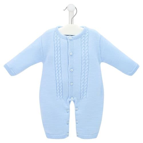 Blue Knitted Coverall