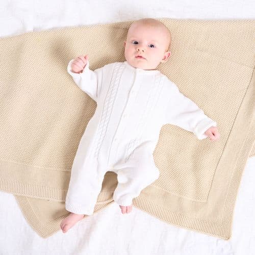 White Knitted Coverall