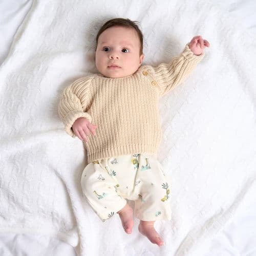 Taupe Ribbed Knitted Jumper