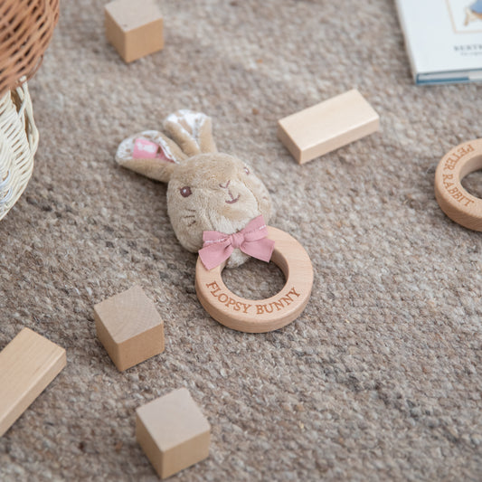 Flopsy Wooden Ring Rattle