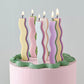 Pastel Wave Birthday Candles