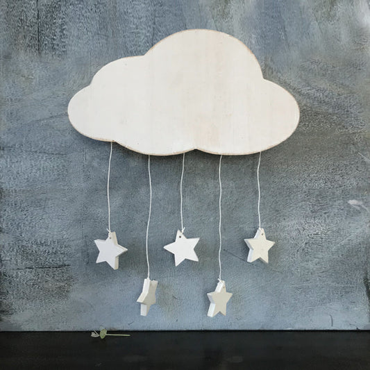 Wooden Cloud and Stars