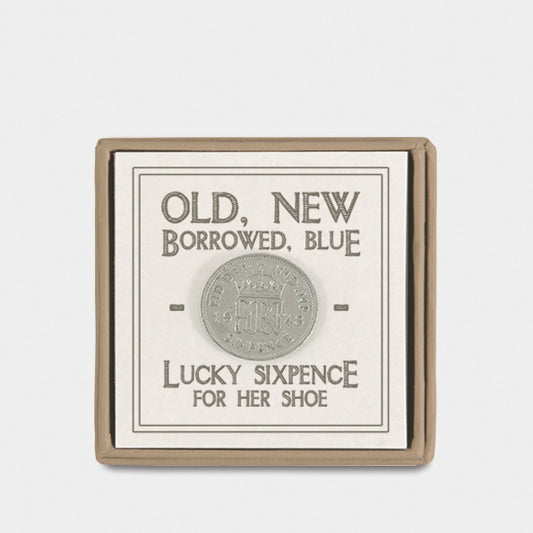 East of India Sixpence - Mr & Mrs - Old new borrowed blue