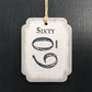 East of India Number gift tags