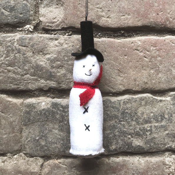 Felt Hanging snowman- Small