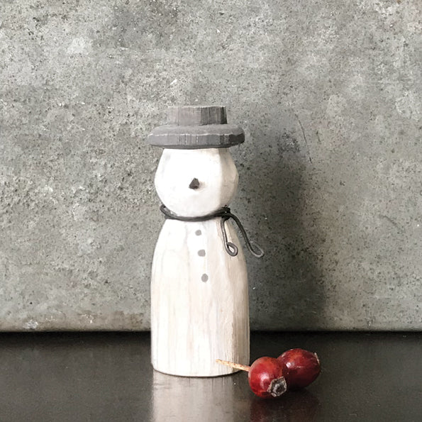 Wooden Snowman- Small