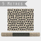 Kraft wrap 5m roll- Black dots