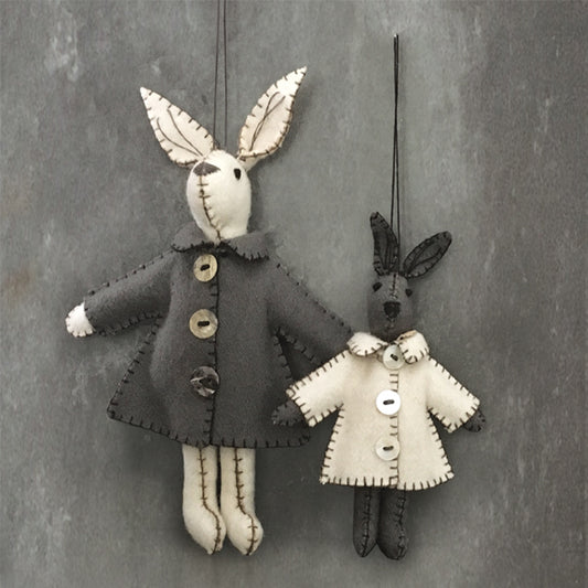 'Emily' and 'Thomas' Handmade Bunny by East of India