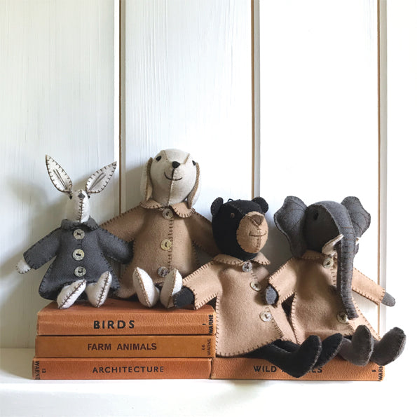 'Freddie' , 'Ellie' and 'Eric' Handmade Animals by East of India