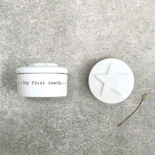 Porcelain tooth box- Star