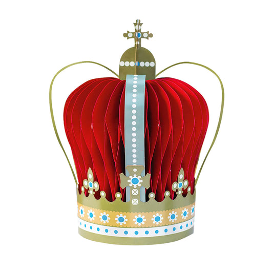 Royal Coronation Large Honeycomb Crown Centrepiece