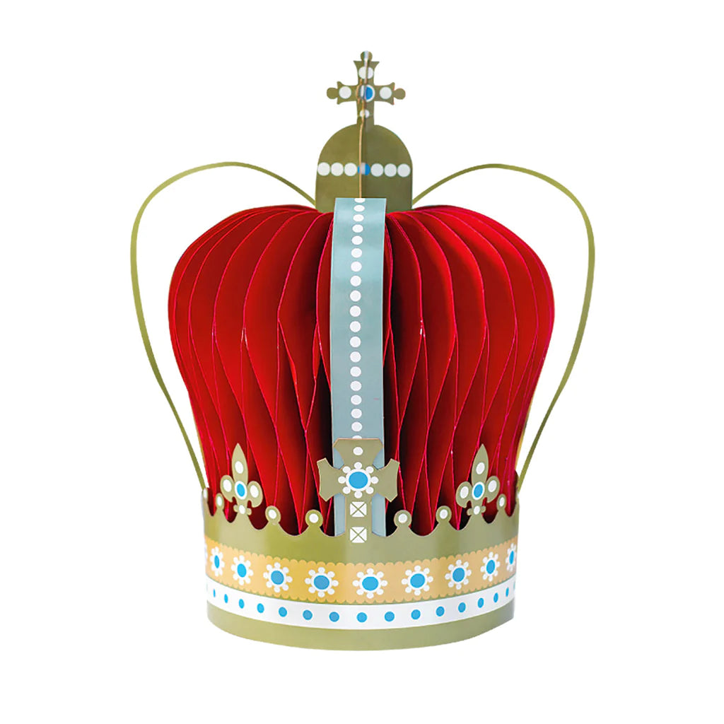Royal Coronation Large Honeycomb Crown Centrepiece