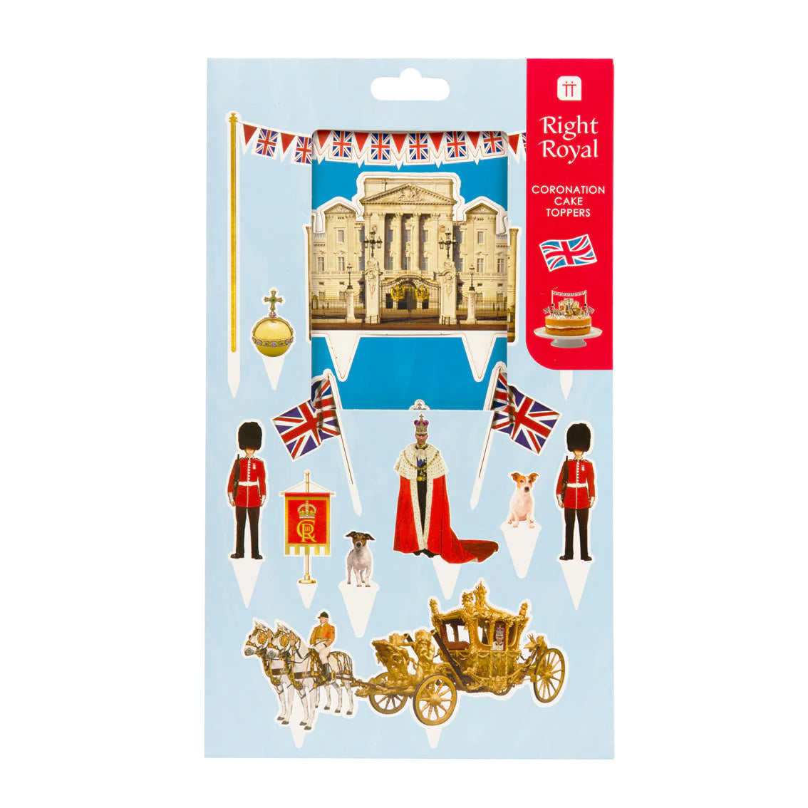 Royal Coronation Cake Toppers - 12 Pack