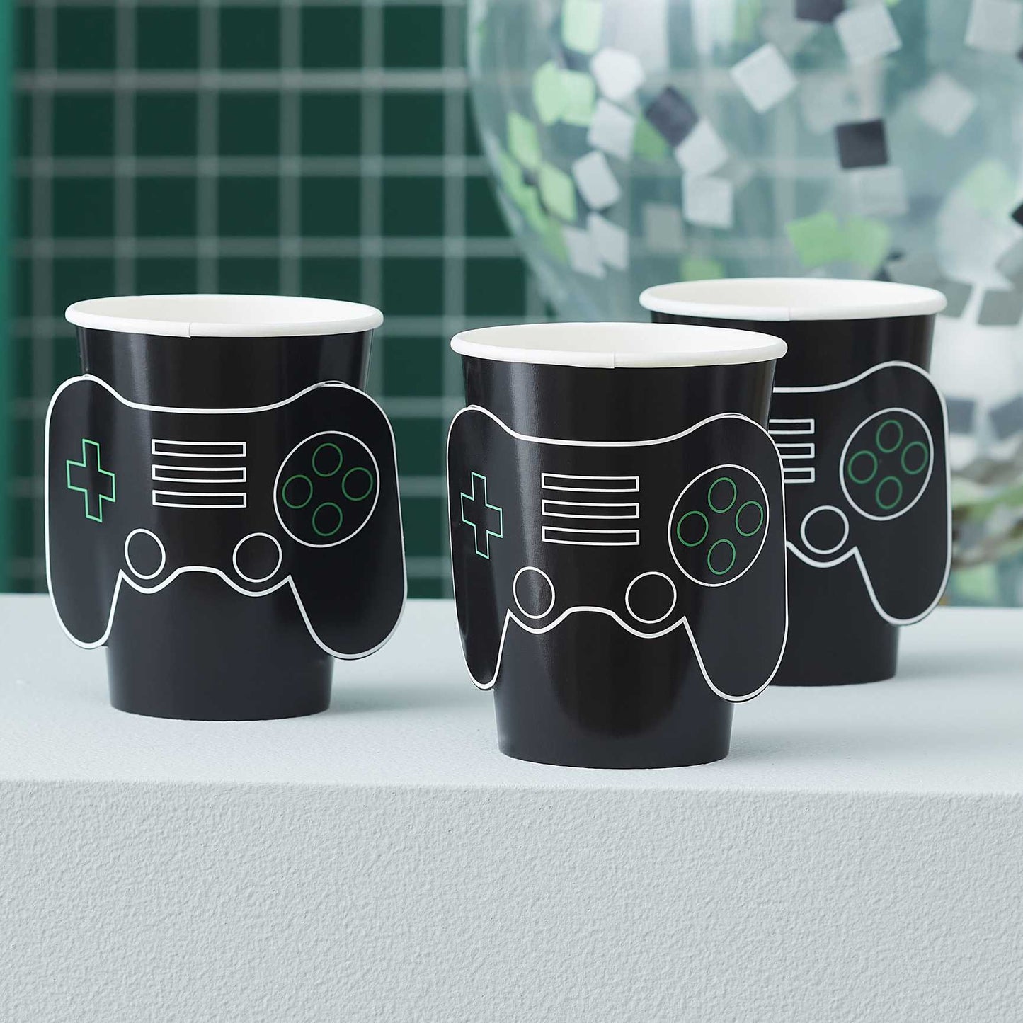 Game On Paper Cups - Pack of 8