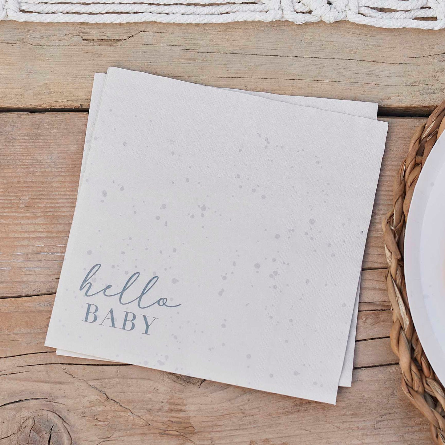 Hello Baby Napkins - Pack of 16