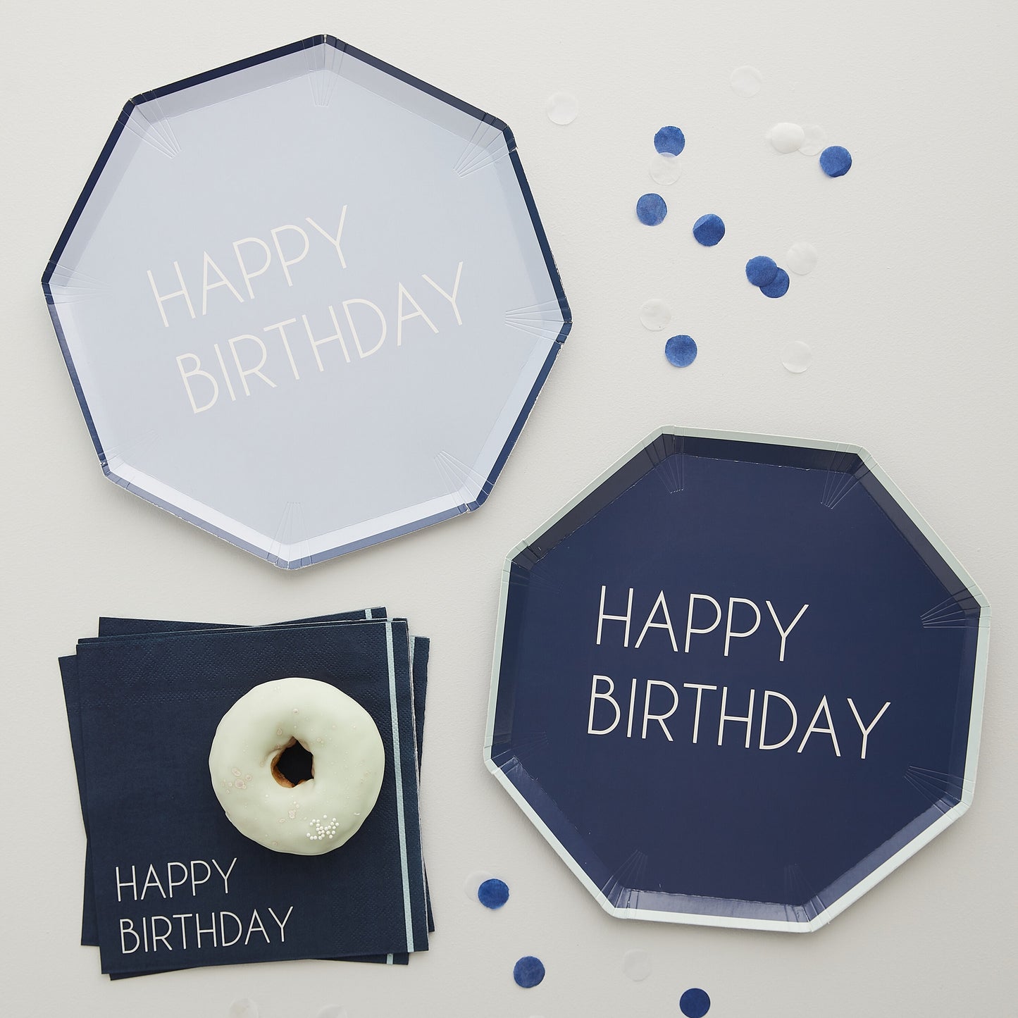 Happy Birthday Plates - Pack of 8