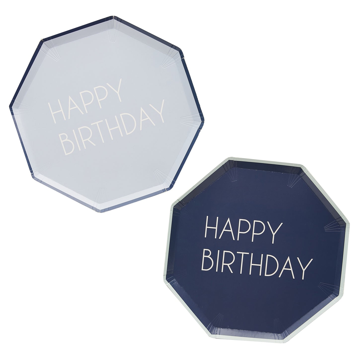 Happy Birthday Plates - Pack of 8