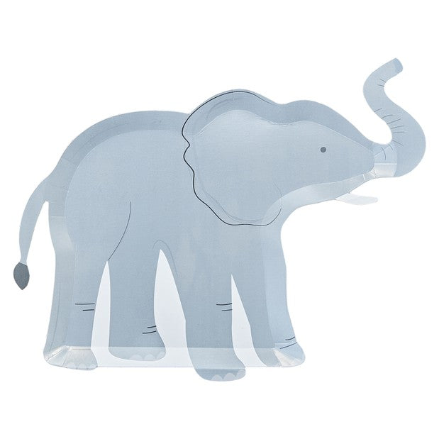 Elephant Paper Plates - Pack of 8